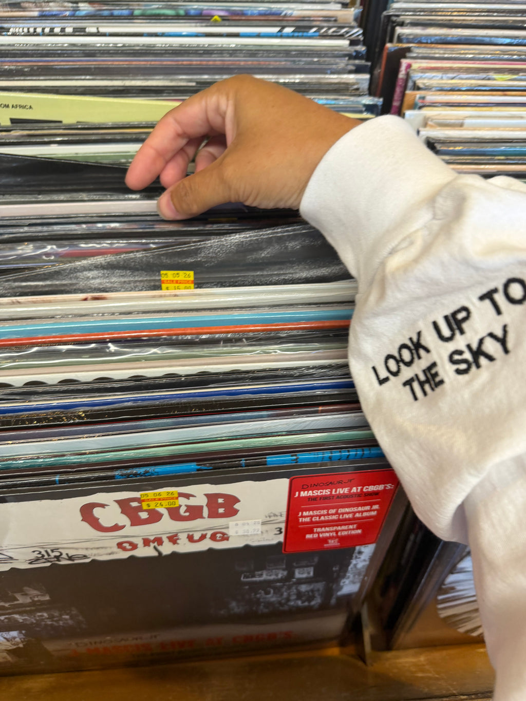 Peace Comes From Above White Long Sleeve