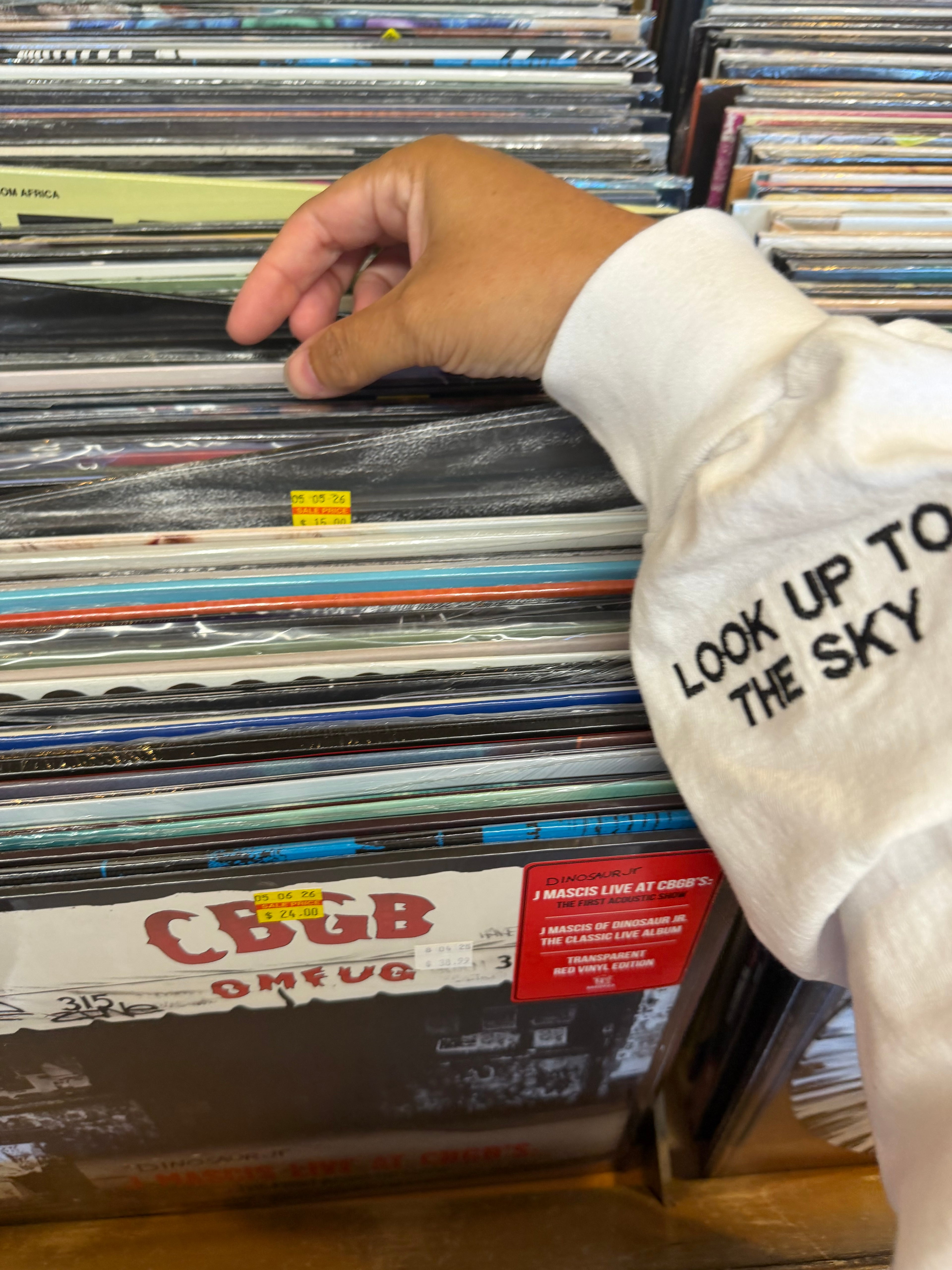 Peace Comes From Above White Long Sleeve