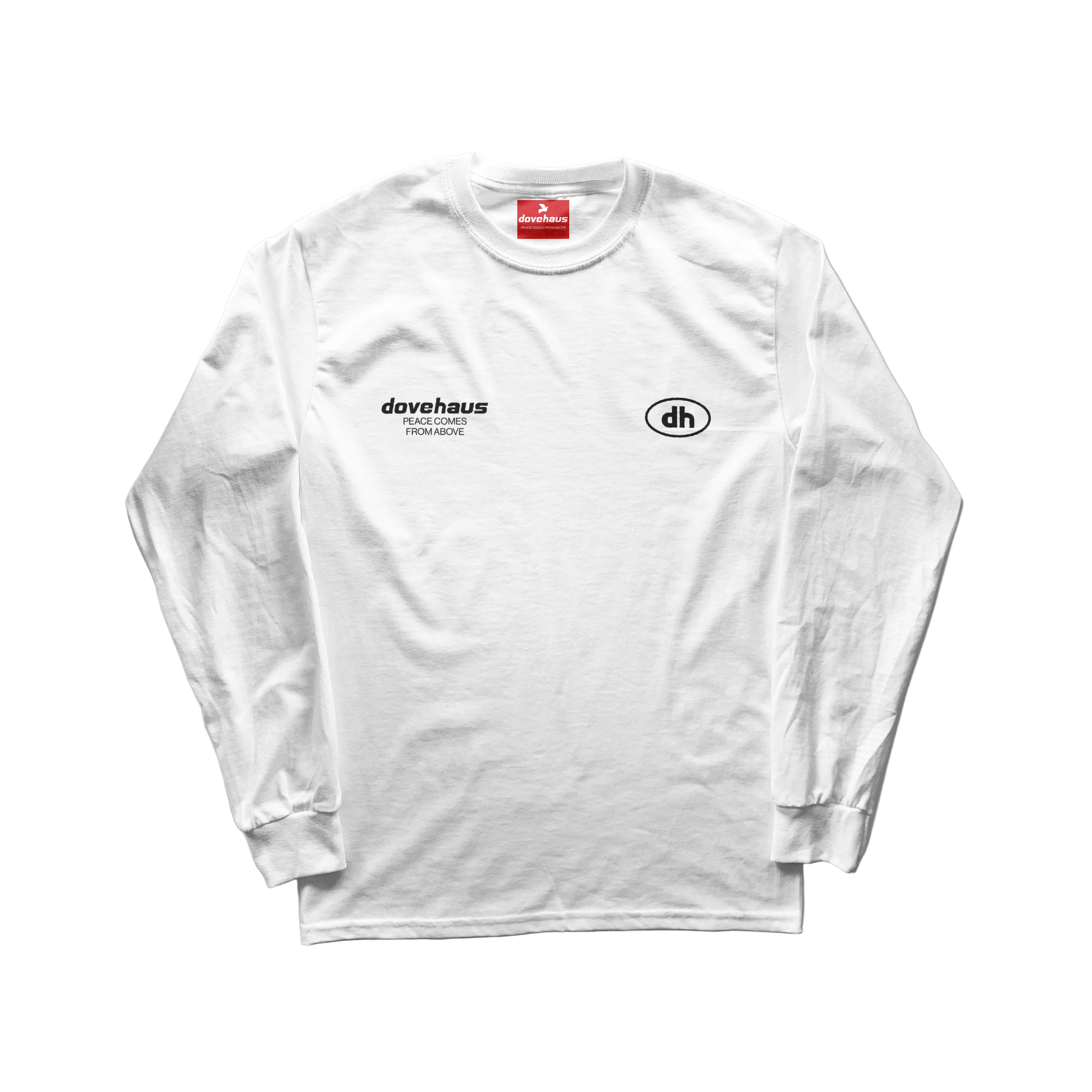 Peace Comes From Above White Long Sleeve